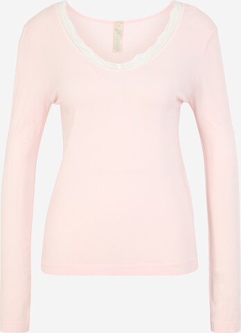 Dorina Pajama Shirt 'Pampas' in Pink: front