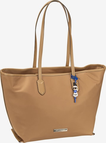Karl Lagerfeld Shopper ' Ikon ' in Braun: Vorderseite