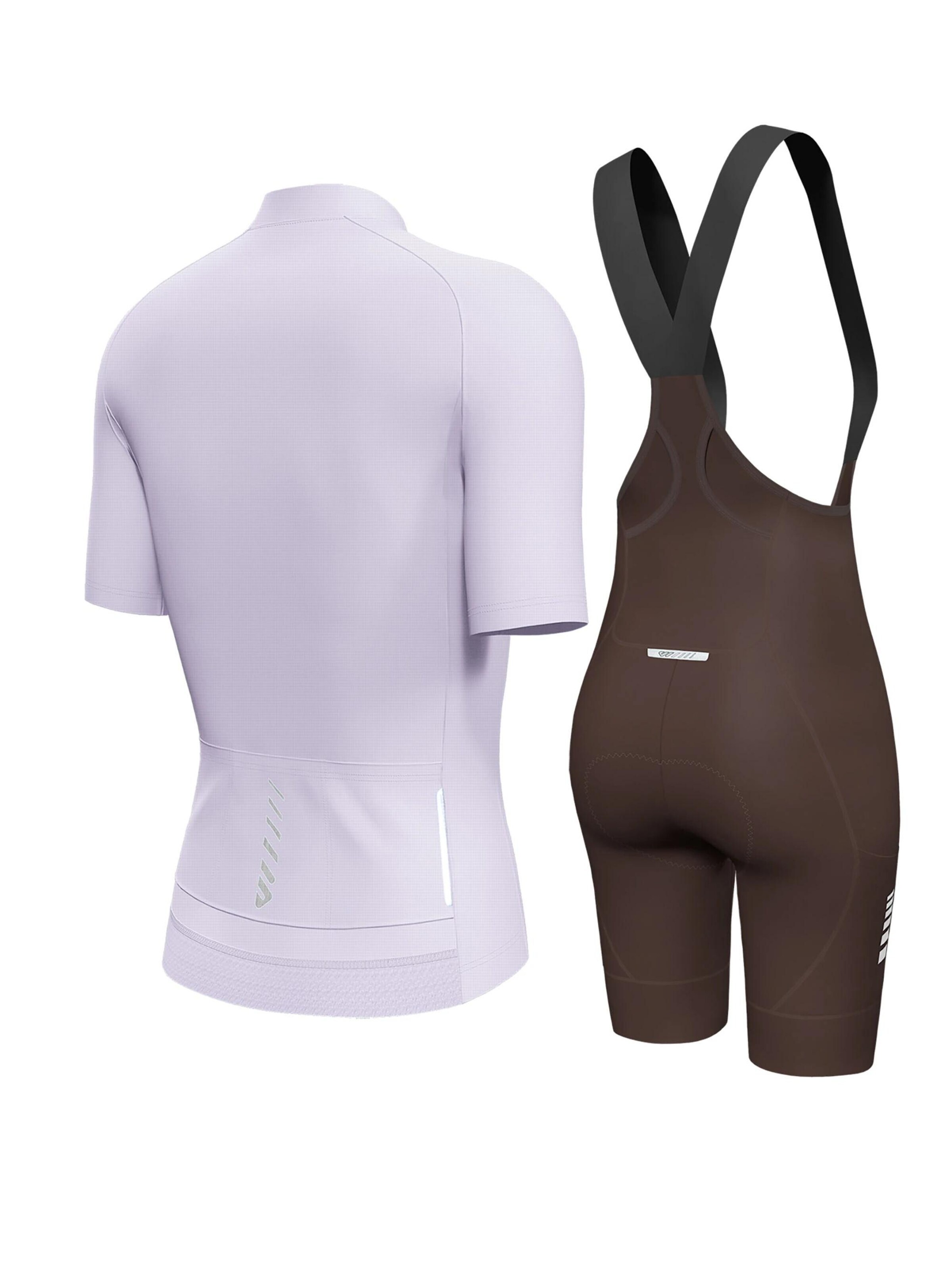 Survêtement 'Wulibike Radsport-Set Sommer Mesh 12mm 3D-Pad in Lila/Braun' WULIBIKE en violet
