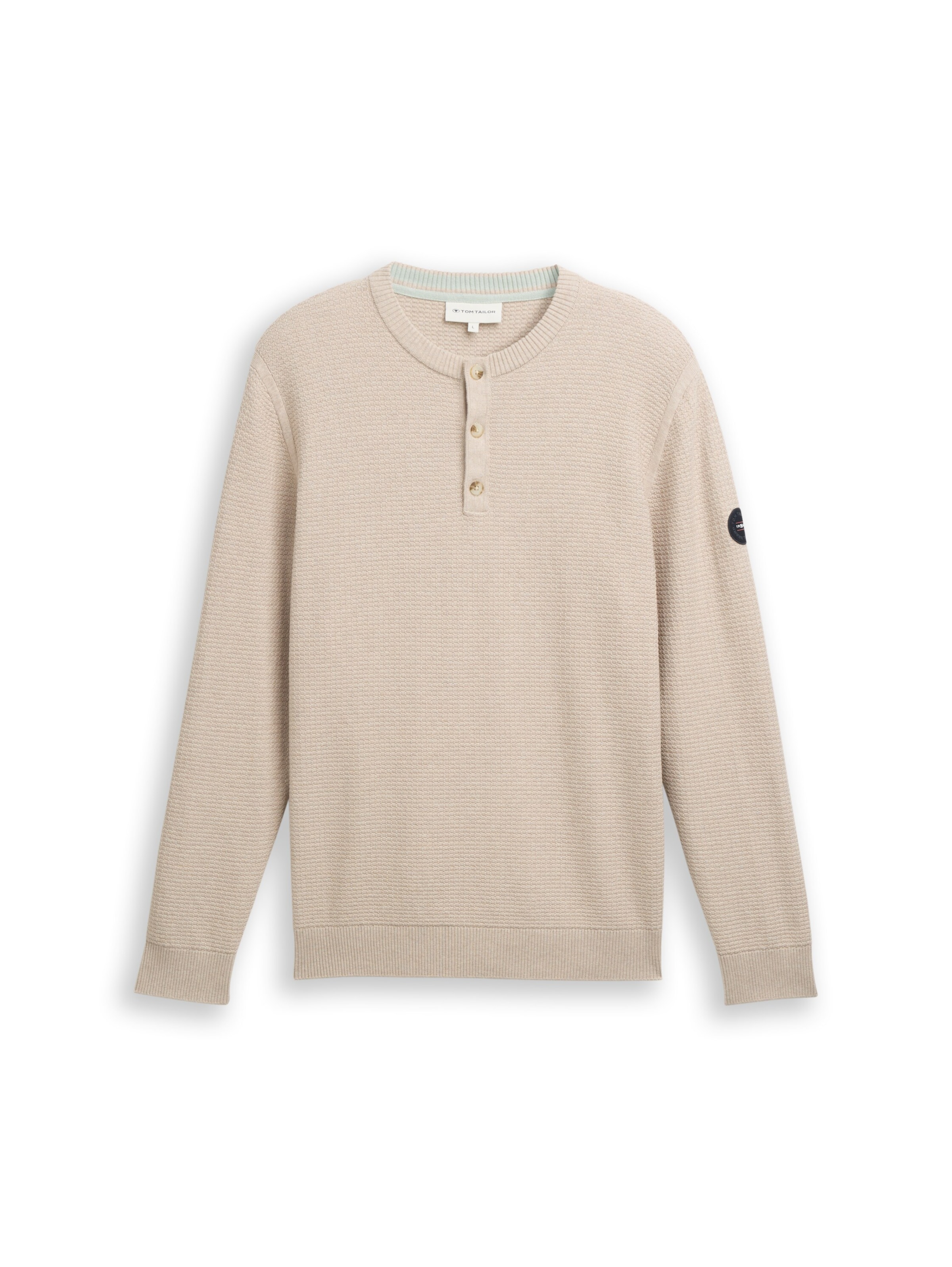 TOM TAILOR Trui in Beige: voorkant