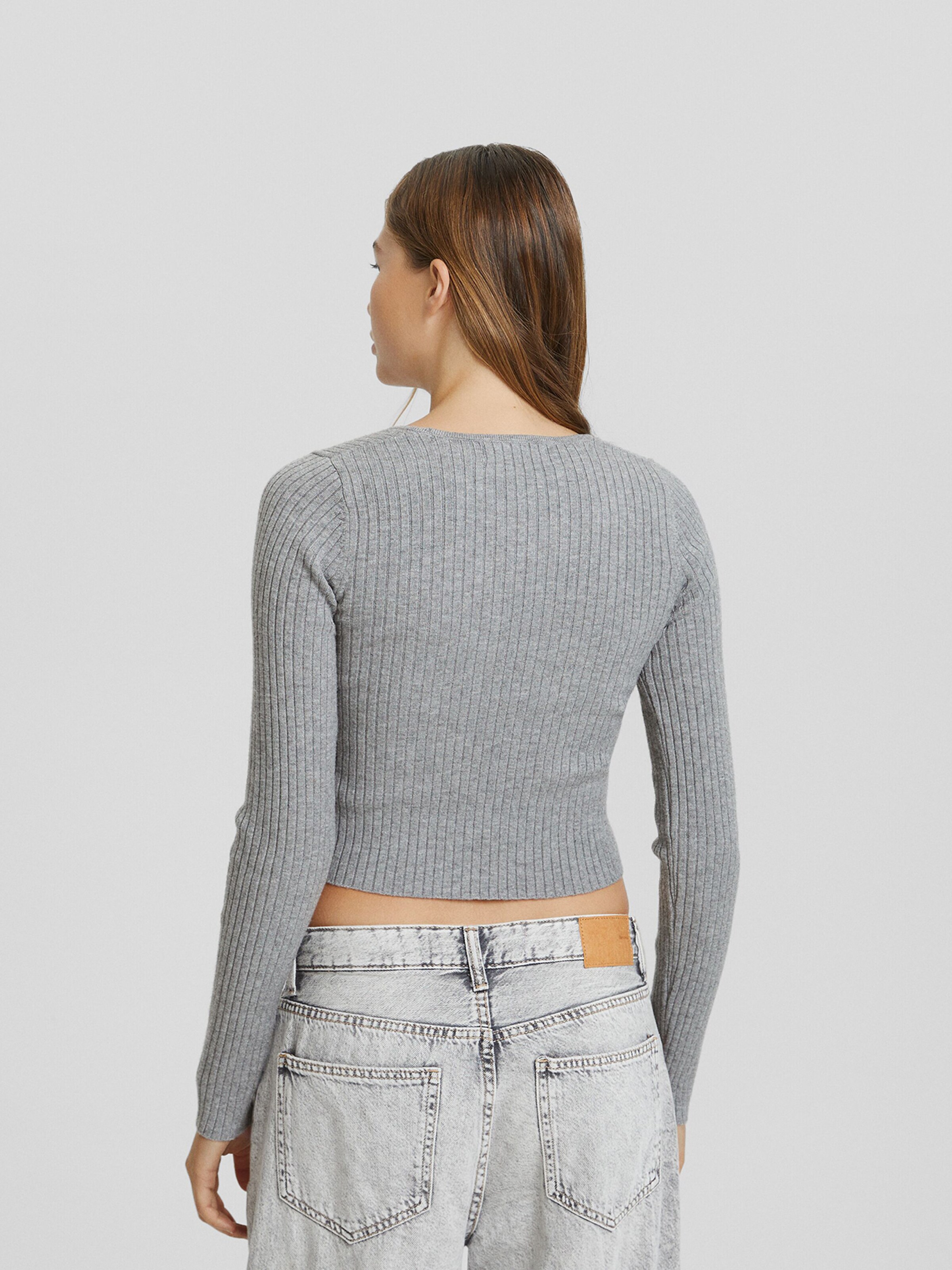 Pull over Bershka en Gris ABOUT YOU