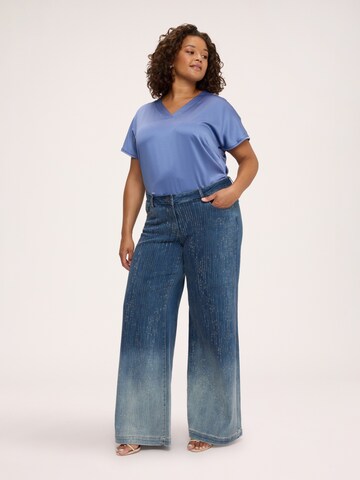 T-shirt Fiorella Rubino en bleu