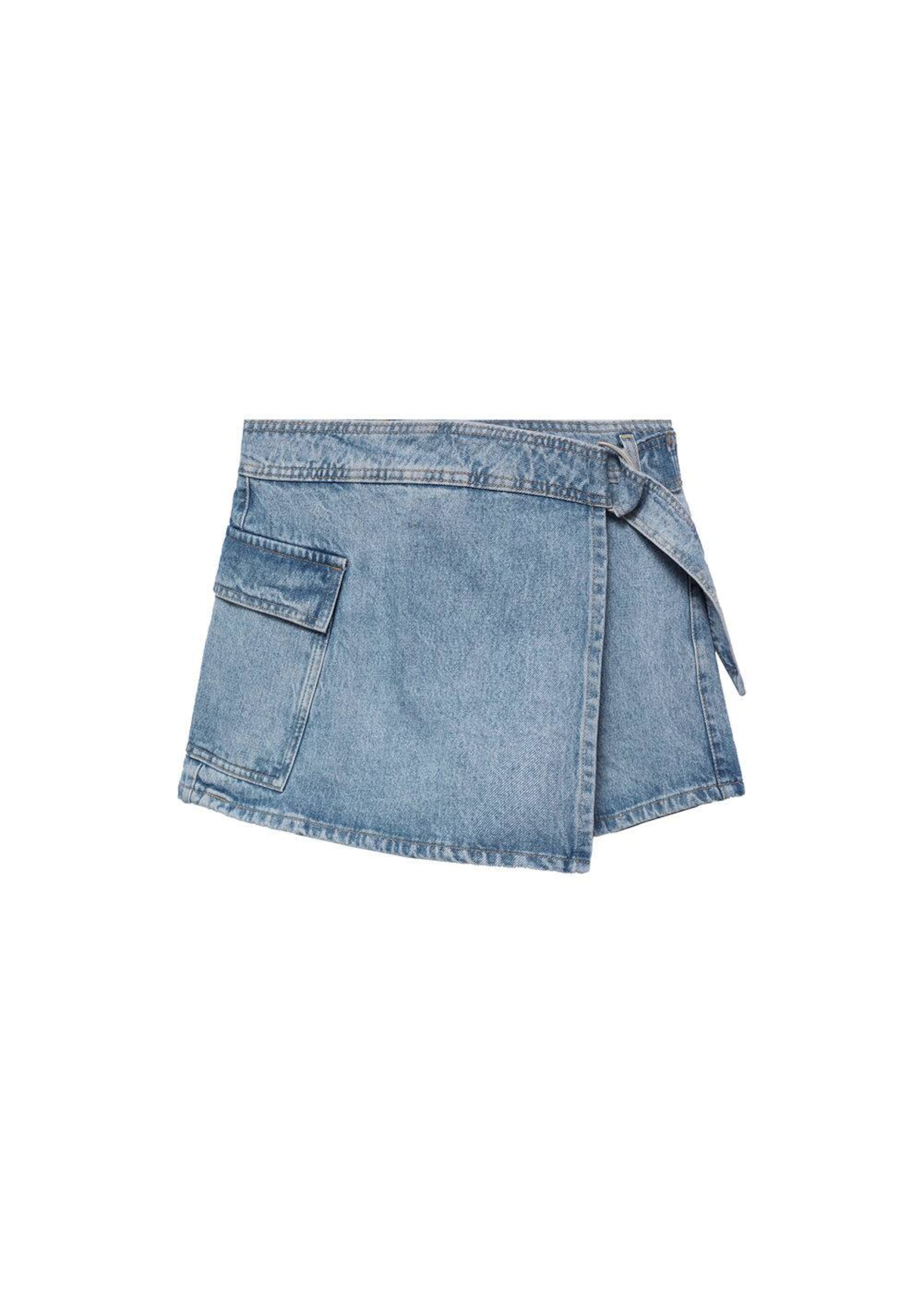 MANGO Štandardný strih Džínsy - Modrá: predná strana