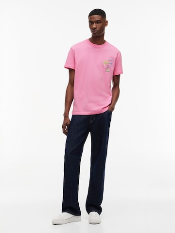 Tommy Jeans Bluser & t-shirts 'CITY SIGN' i pink