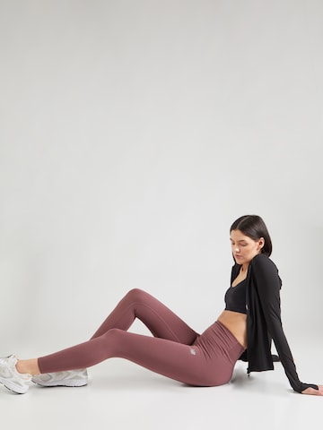 new balance Skinny Workout Pants 'Essentials Harmony' in Brown