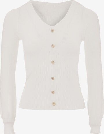 caspio Sweater in White: front