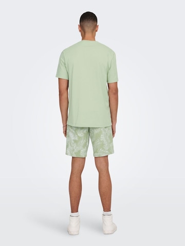T-Shirt 'Max' Only & Sons en vert
