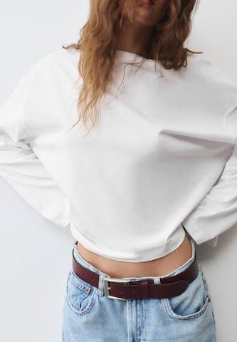 Pull&Bear Majica | bela barva