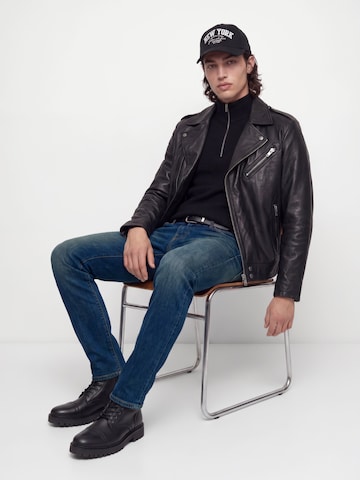 JACK & JONES Slimfit Kavbojke 'JJIGLENN JJICON' | modra barva