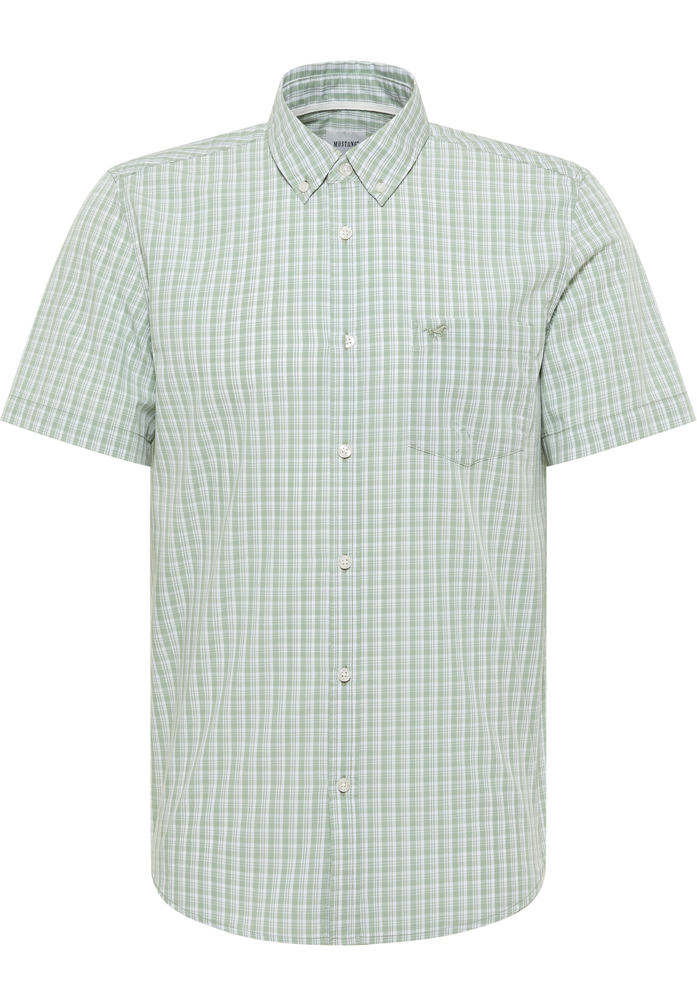 MUSTANG Klasický střih Košile 'STYLE GILROY' – zelená: přední strana