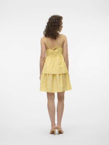 VERO MODA Jurk 'LOVE ' in Geel