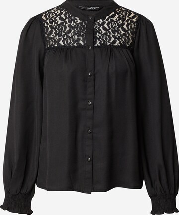 Chemisier 'Lace Yoke' Dorothy Perkins en noir : devant