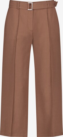GERRY WEBER Wide leg Pants in Brown: front