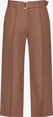 GERRY WEBER Wide leg Broek in Bruin: voorkant