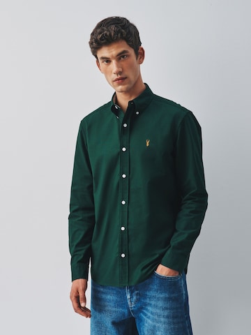 Slim fit Camicia di Next in verde: frontale