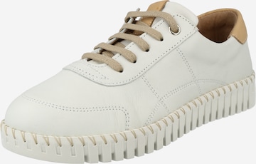 Chaussure à lacets Bata en blanc : devant