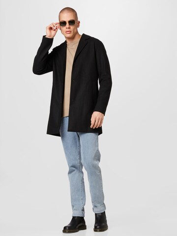 Manteau mi-saison 'Tommy' JACK & JONES en noir