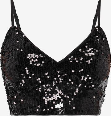 myMo at night Top in Schwarz: Vorderseite