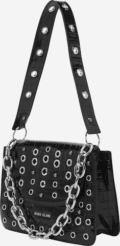 Sac bandoulière 'MEGA EYELET' River Island en noir : devant