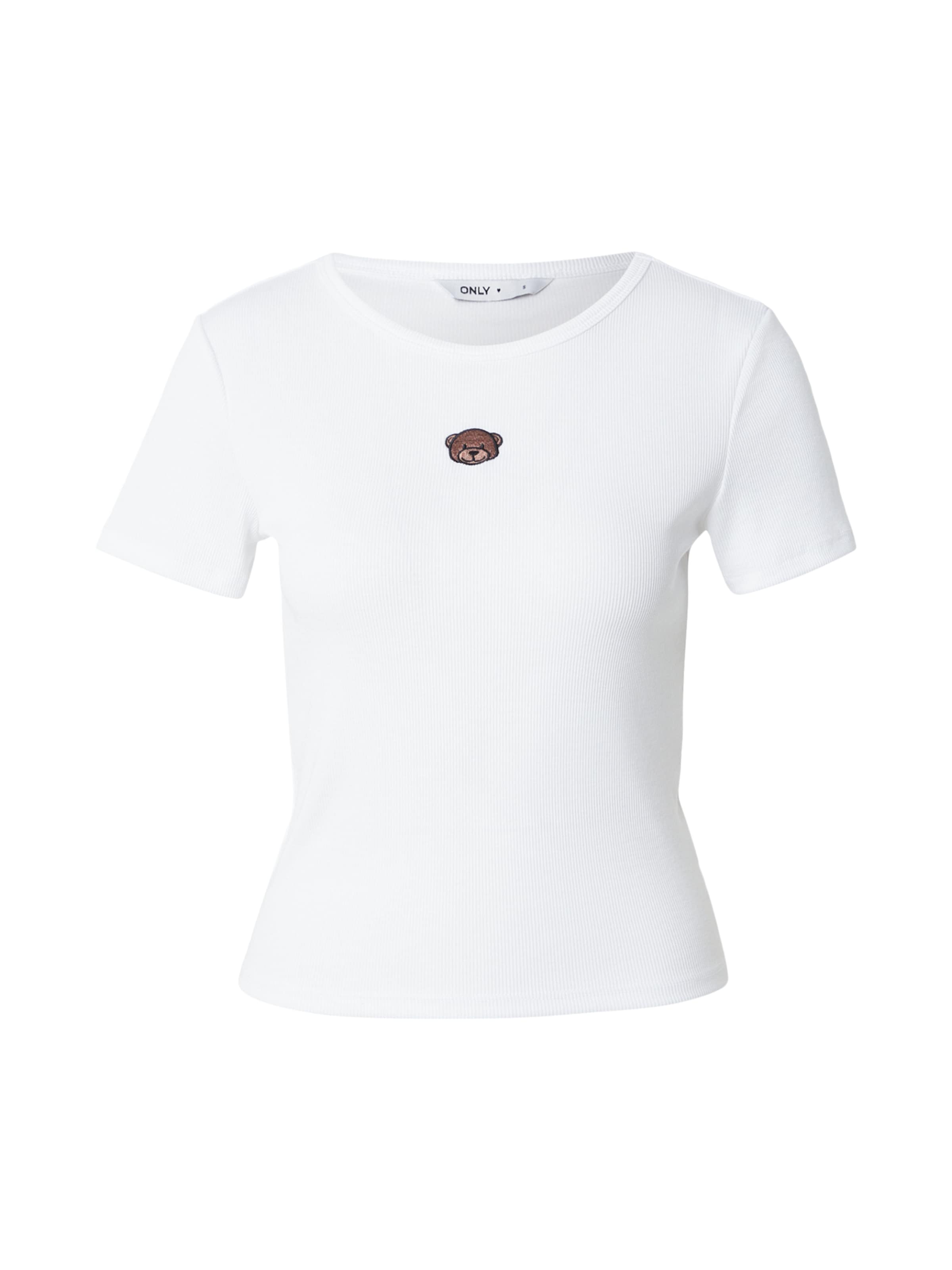 ONLY Μπλουζάκι 'ONLELVA JUNE' σε λευκό: μπροστά