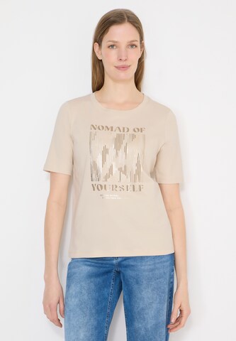 CECIL T-Shirt in Beige: Vorderseite