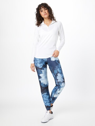 Athlecia Skinny Workout Pants 'FRANCE' in Blue