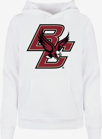 Merchcode Sweatshirt 'Ladies Boston College - Eagles' in White: front