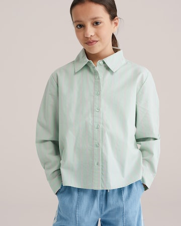 WE Fashion Блузка в Зеленый: спереди