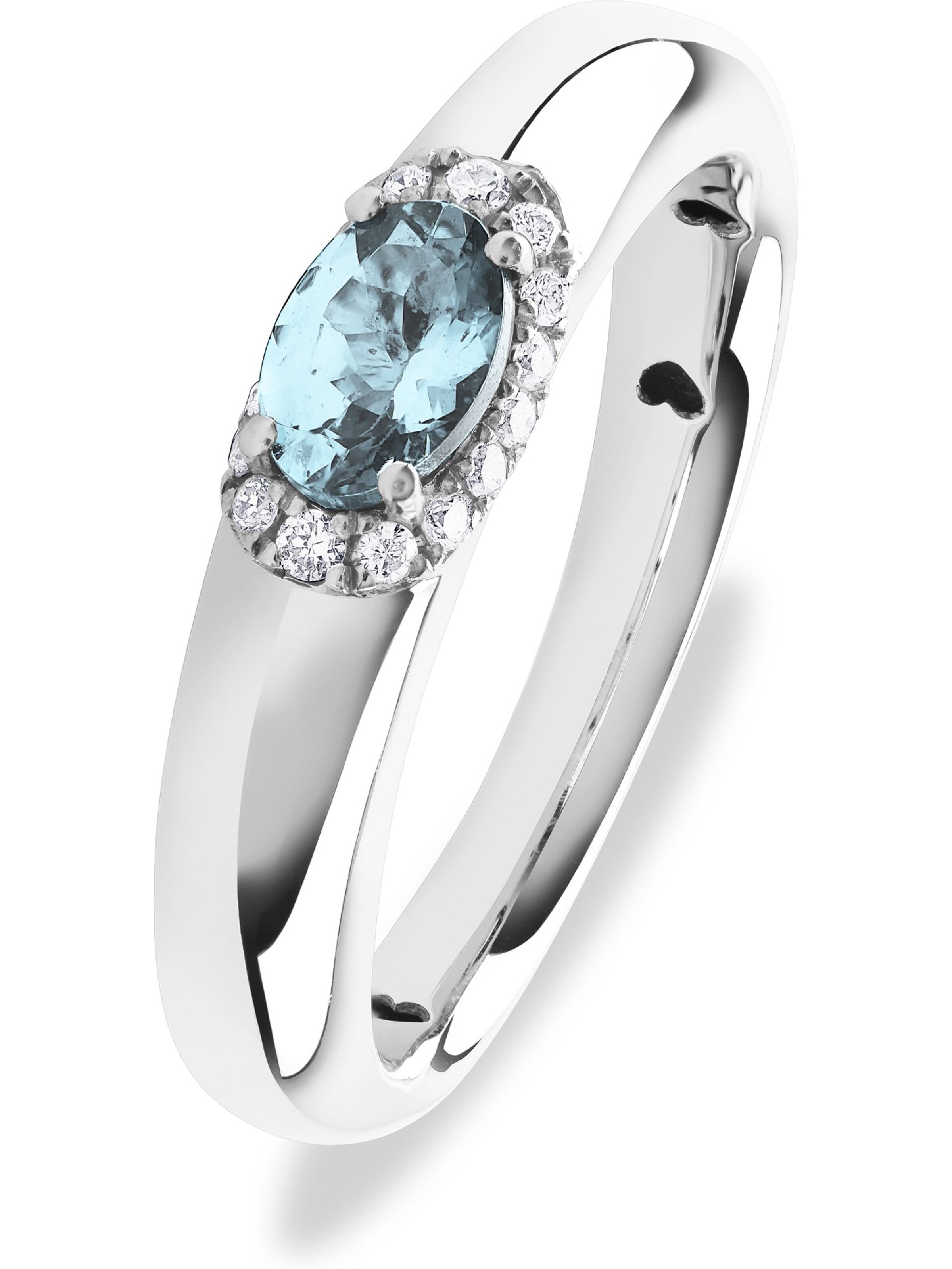 CHRIST Ring in Weiß: Vorderseite