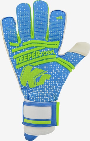 KEEPERsport Athletic Gloves in Blue: front