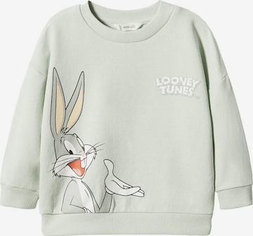 MANGO KIDS Bluza 'Looneyb' w kolorze zielony: przód