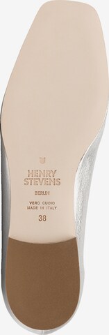 Henry Stevens Ballet Flats 'Audrey B' in Silver