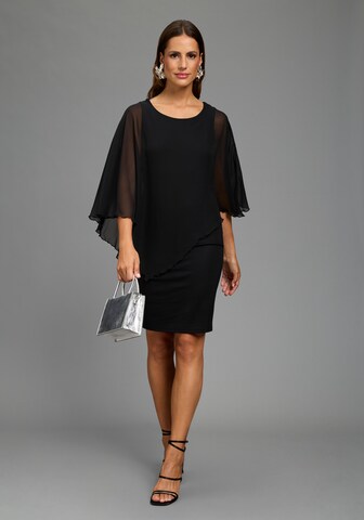 LAURA SCOTT Evening Dress in Black: front