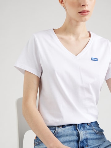HUGO Blue Μπλουζάκι 'Classic' σε λευκό