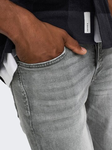 Coupe slim Jean 'Loom' Only & Sons en gris