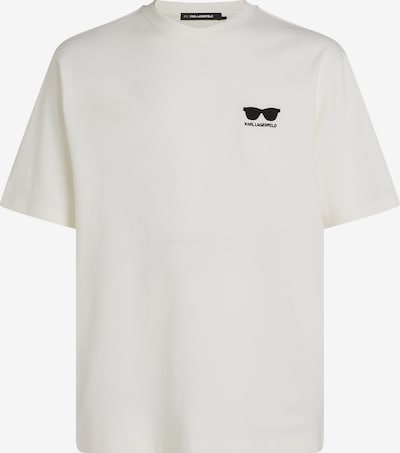 Marškinėliai iš Karl Lagerfeld, spalva – kremo / juoda, Prekių apžvalga