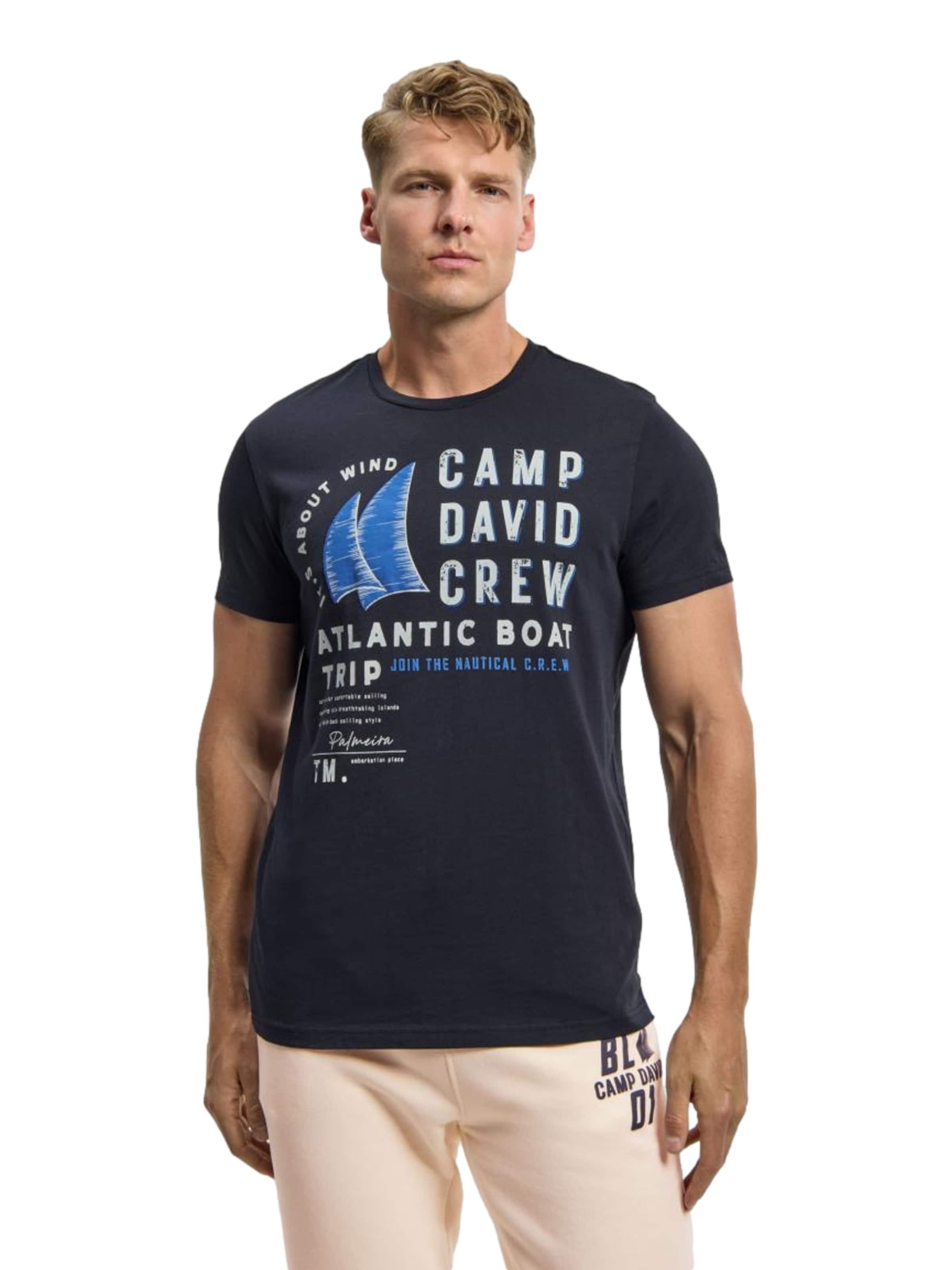 CAMP DAVID Shirt in Blue: front