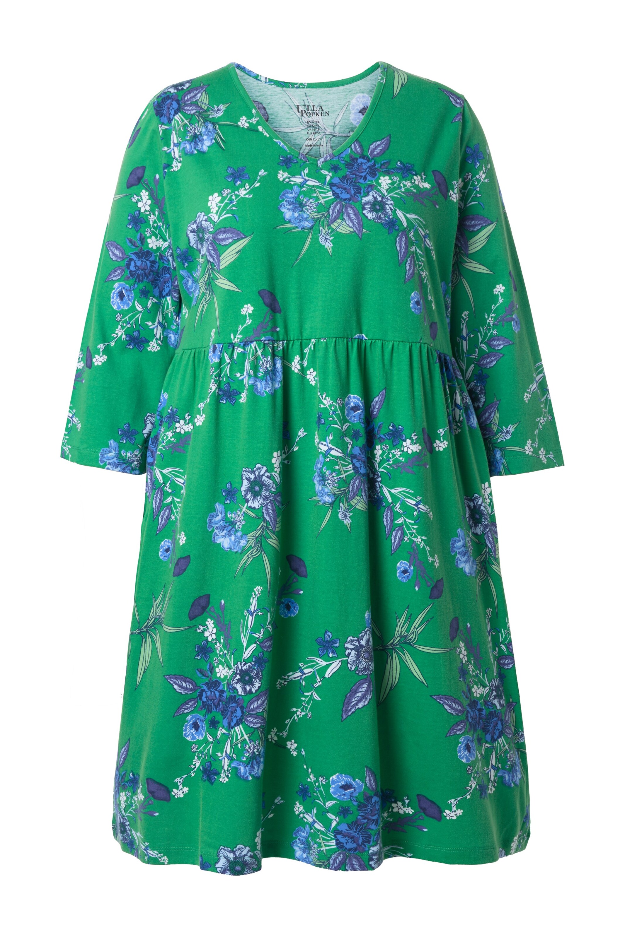 Ulla Popken Jurk in Groen: voorkant