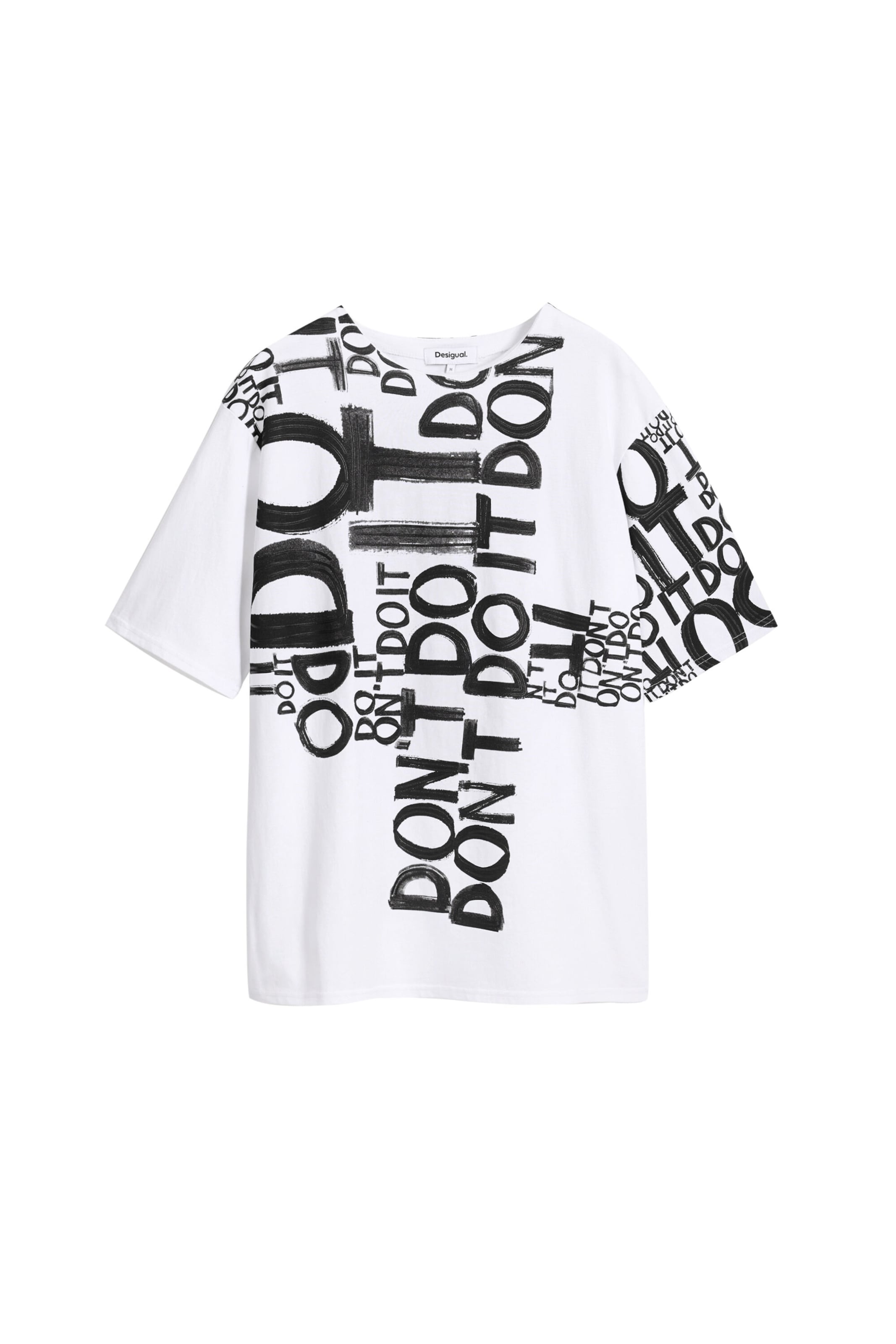 Desigual Tričko – bílá: přední strana