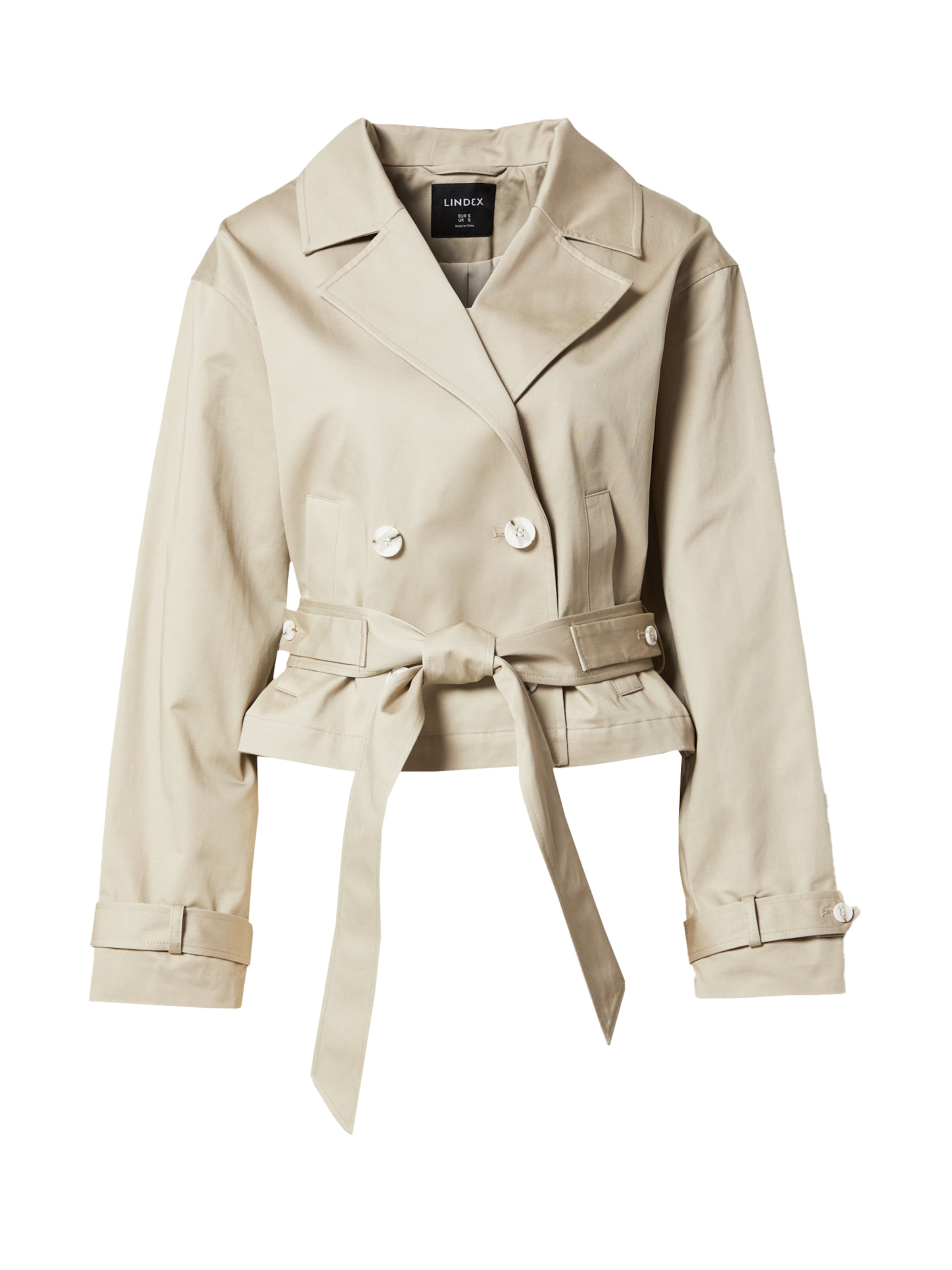 Lindex Φθινοπωρινό και ανοιξιάτικο μπουφάν 'Neli' σε μπεζ: μπροστά