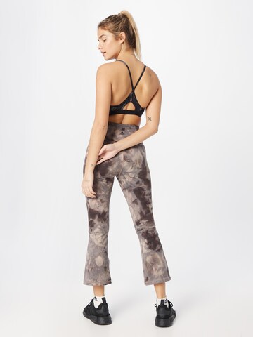 ADIDAS SPORTSWEAR Flared Workout Pants 'Studio Earth ' in Grey