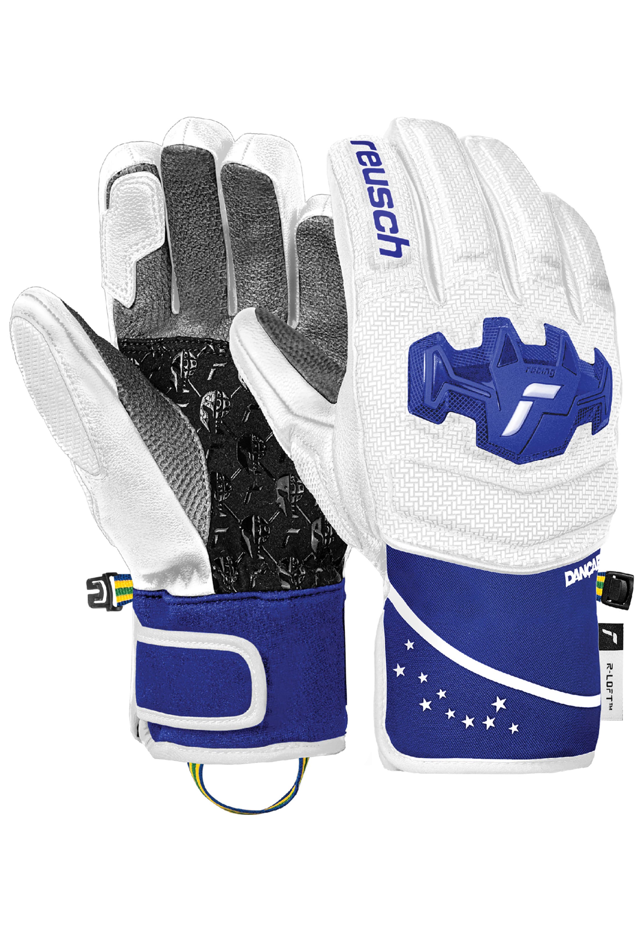 REUSCH Sporthandschuhe 'Worldcup Warrior GS Junior' in Weiß: Vorderseite