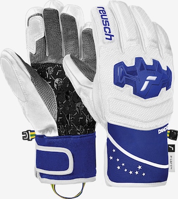 REUSCH Sporthandschuhe 'Worldcup Warrior GS Junior' in Weiß: Vorderseite