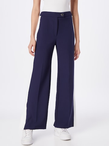 River Island Regular Pleat-Front Pants in Blue: front