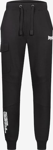 LONSDALE Tapered Sporthose in Schwarz: Vorderseite