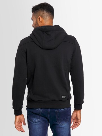 Alessandro Salvarini Zip-Up Hoodie 'Meroiia' in Black