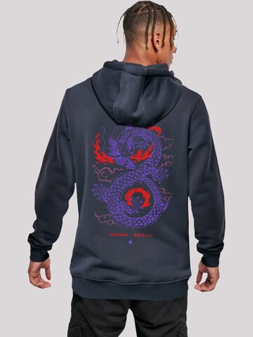 F4NT4STIC Sweatshirt 'Dragon fire' in Blauw: voorkant