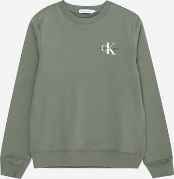 Calvin Klein Jeans Mikina – zelená: přední strana
