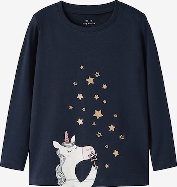 Maglietta 'NMFVIX' di NAME IT in blu: frontale