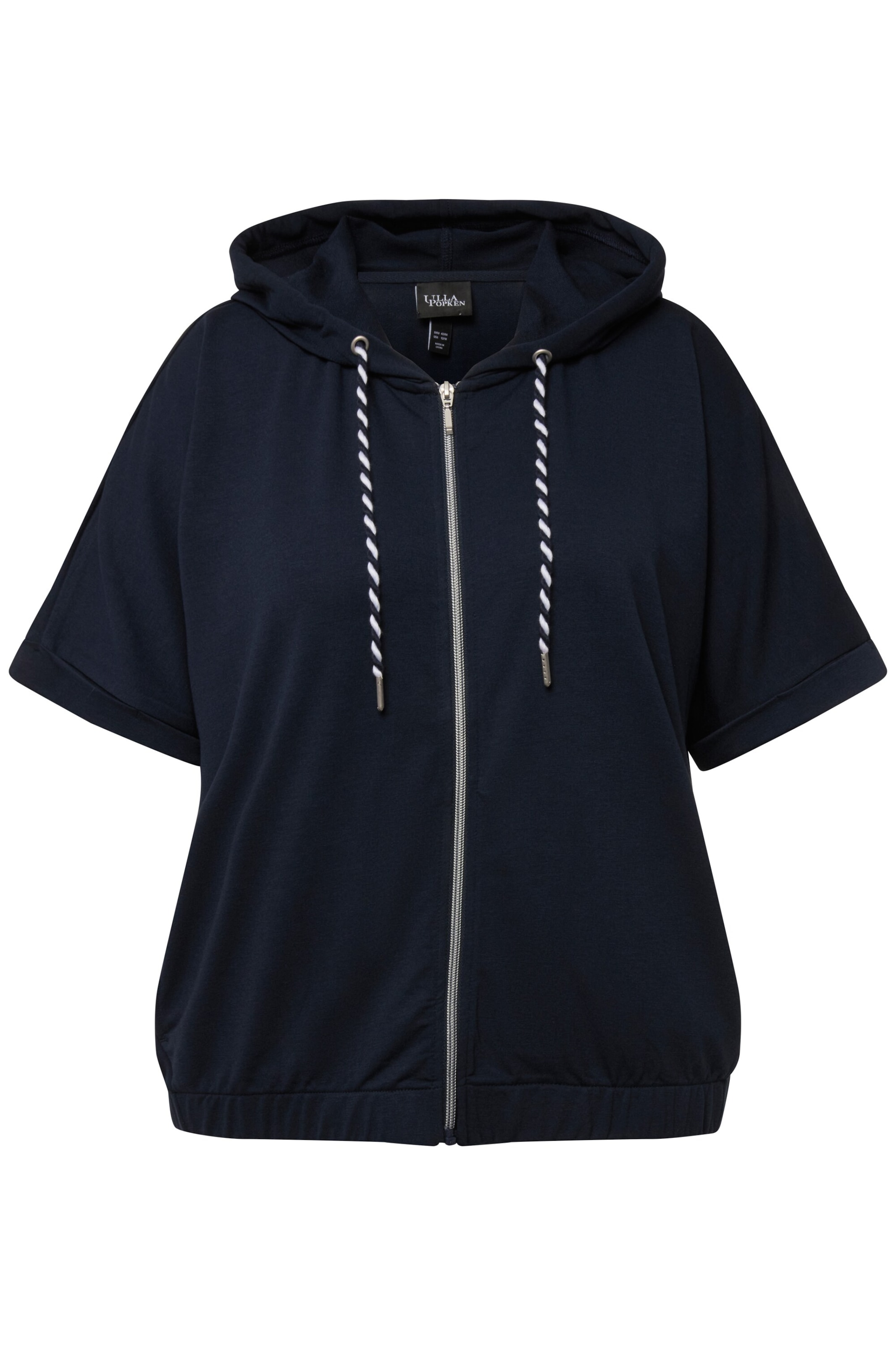 Ulla Popken Sweat jacket in Blue: front